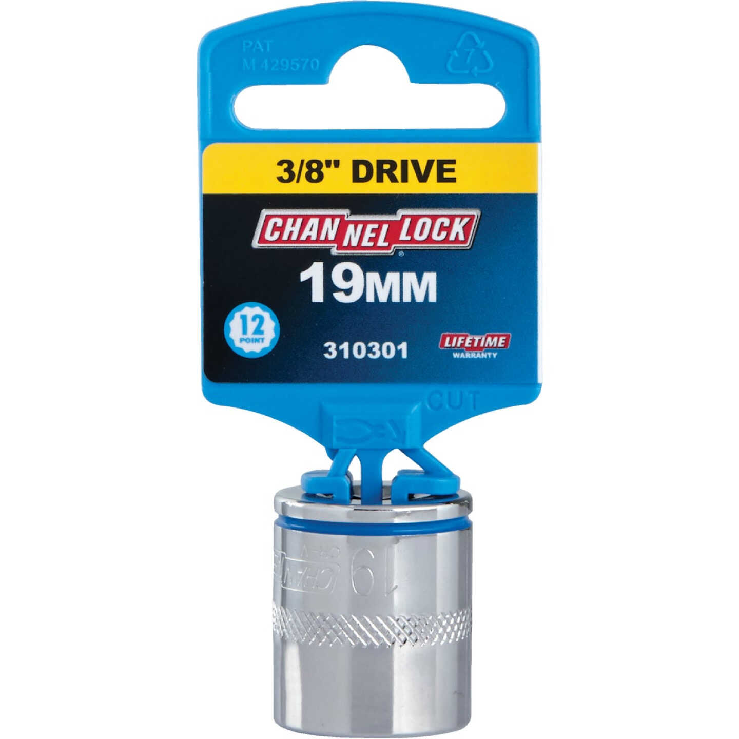 Channellock 3/8 In. Drive 19 mm 12-Point Shallow Metric Socket Image 2