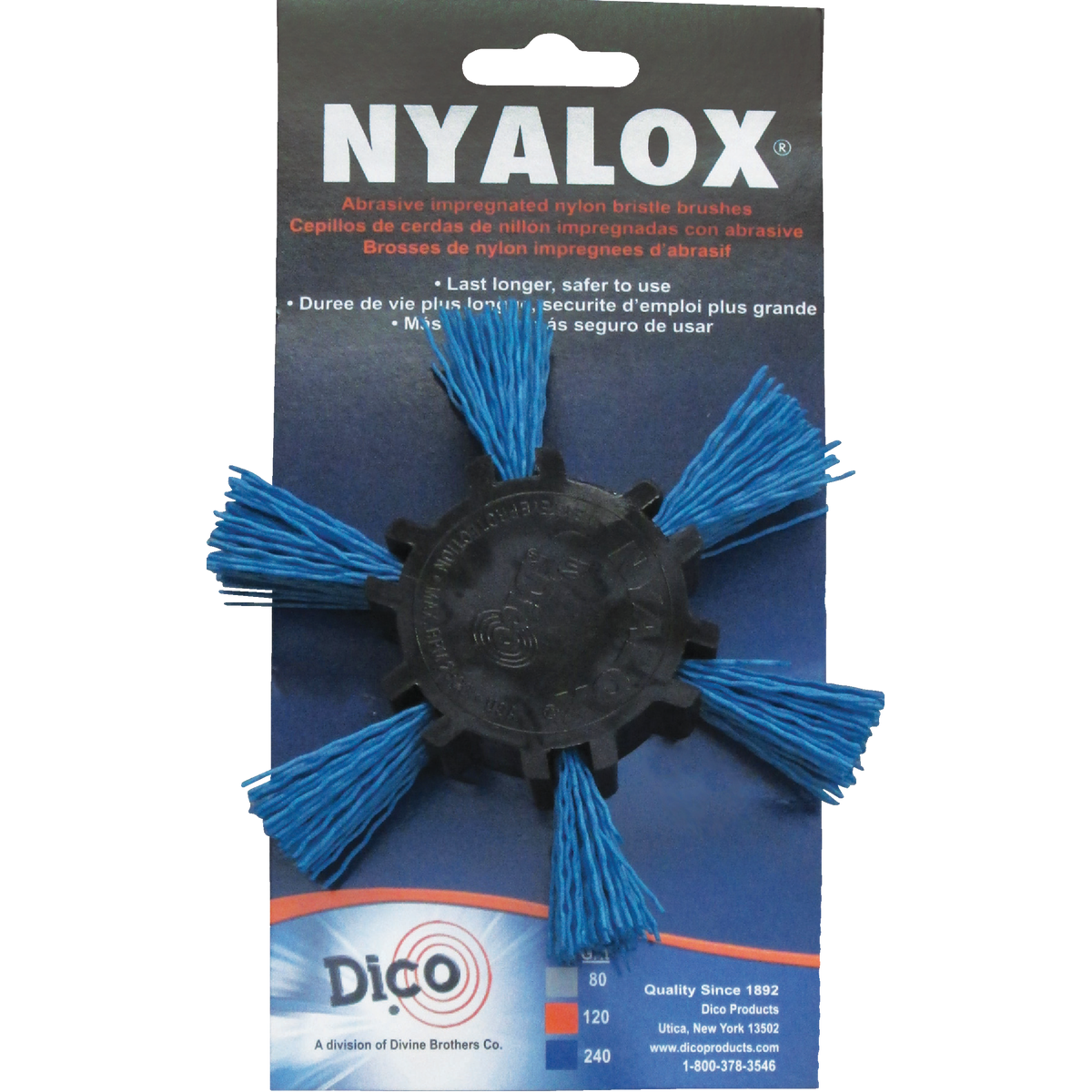 Dico Nyalox 4 In. Blue Fine Flap Brush