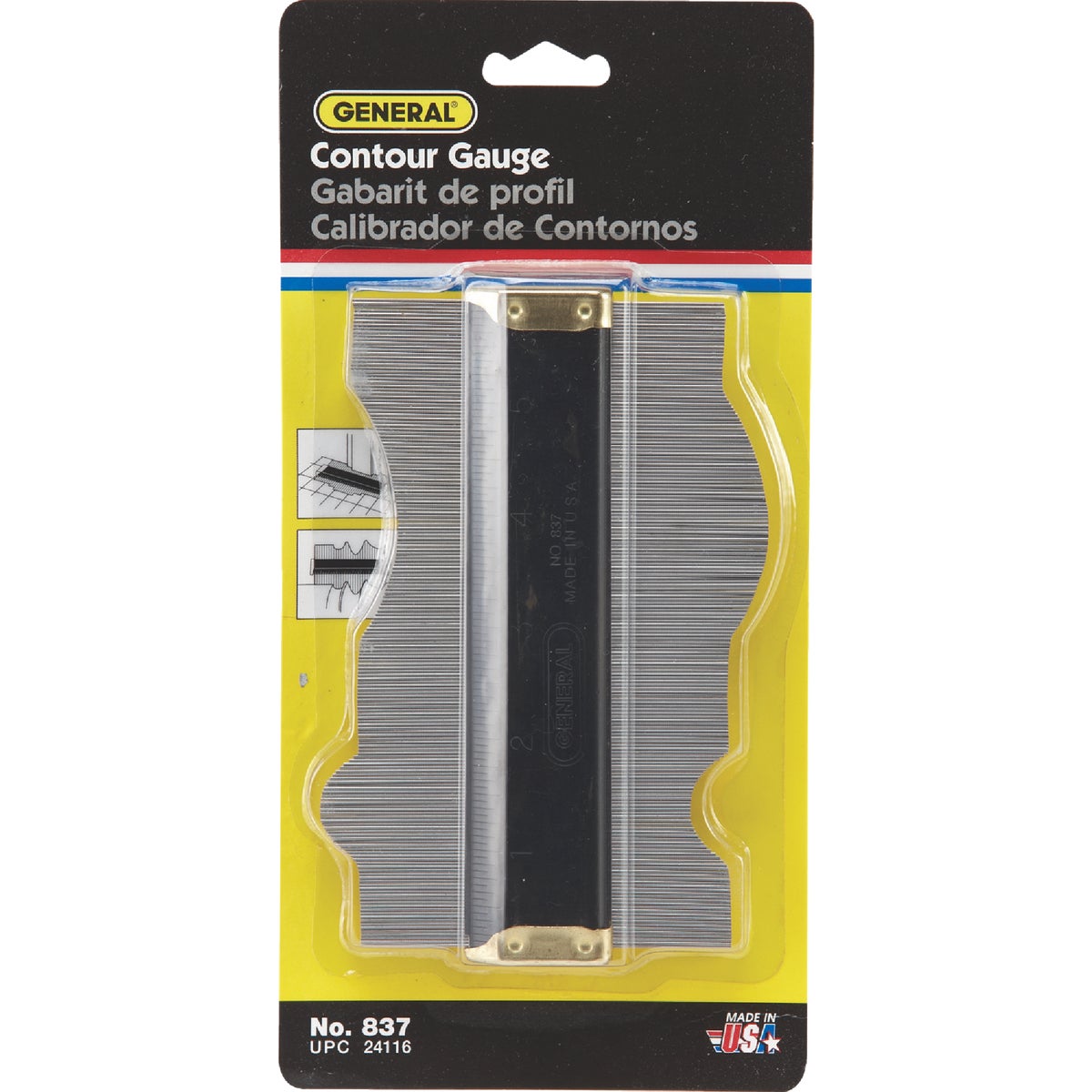 General Tools 3-1/2 In. x 6 In. Contour Gauge Image 2