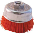 Dico Nyalox 3 In. Medium Orange Angle Grinder Cup Brush Image 1
