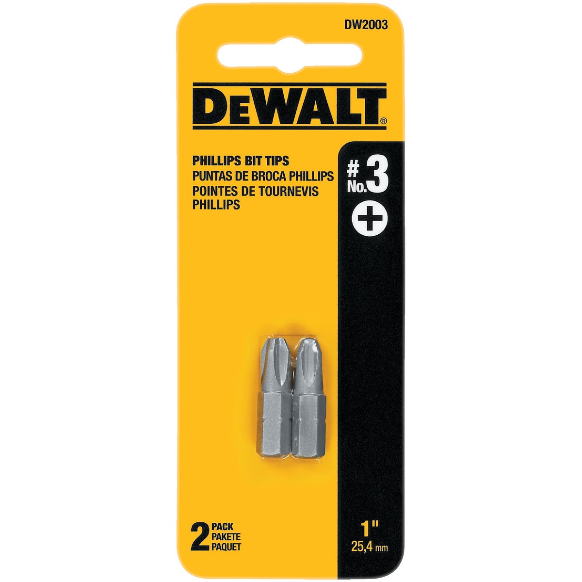 DEWALT Phillips #3 1 In. Insert Screwdriver Bit