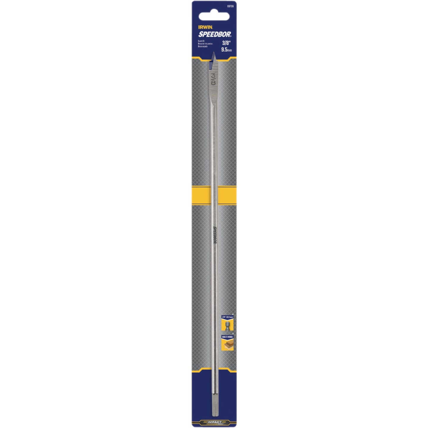 Irwin Speedbor 3/8 In. x 16 In. Spade Bit Image 2