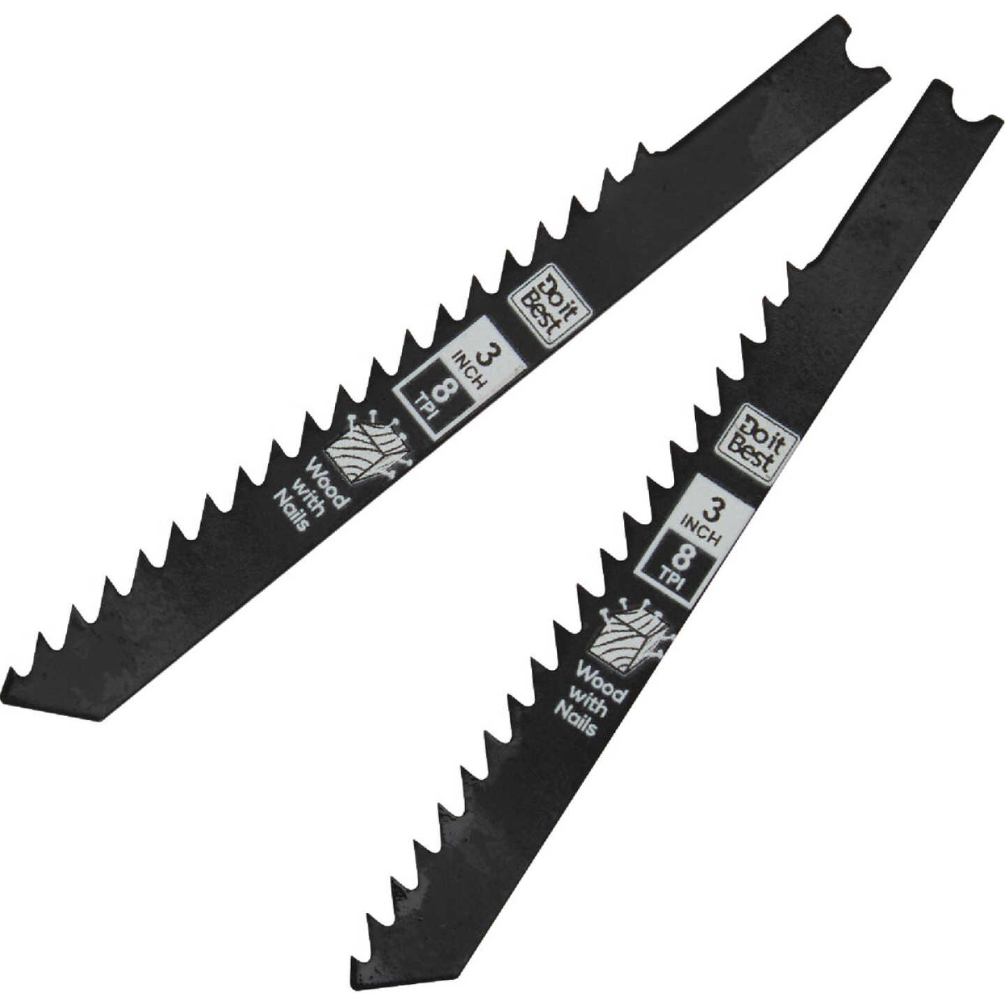 Do it Best 3 In. x 8 TPI U-Shank Jig Saw Blade for Nail-Embedded Wood (2-Pack) Image 2