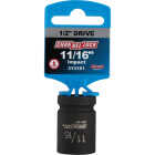 Channellock 1/2 In. Drive 11/16 In. 6-Point Shallow Standard Impact Socket Image 2