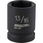 Channellock 1/2 In. Drive 13/16 In. 6-Point Shallow Standard Impact Socket Image 1