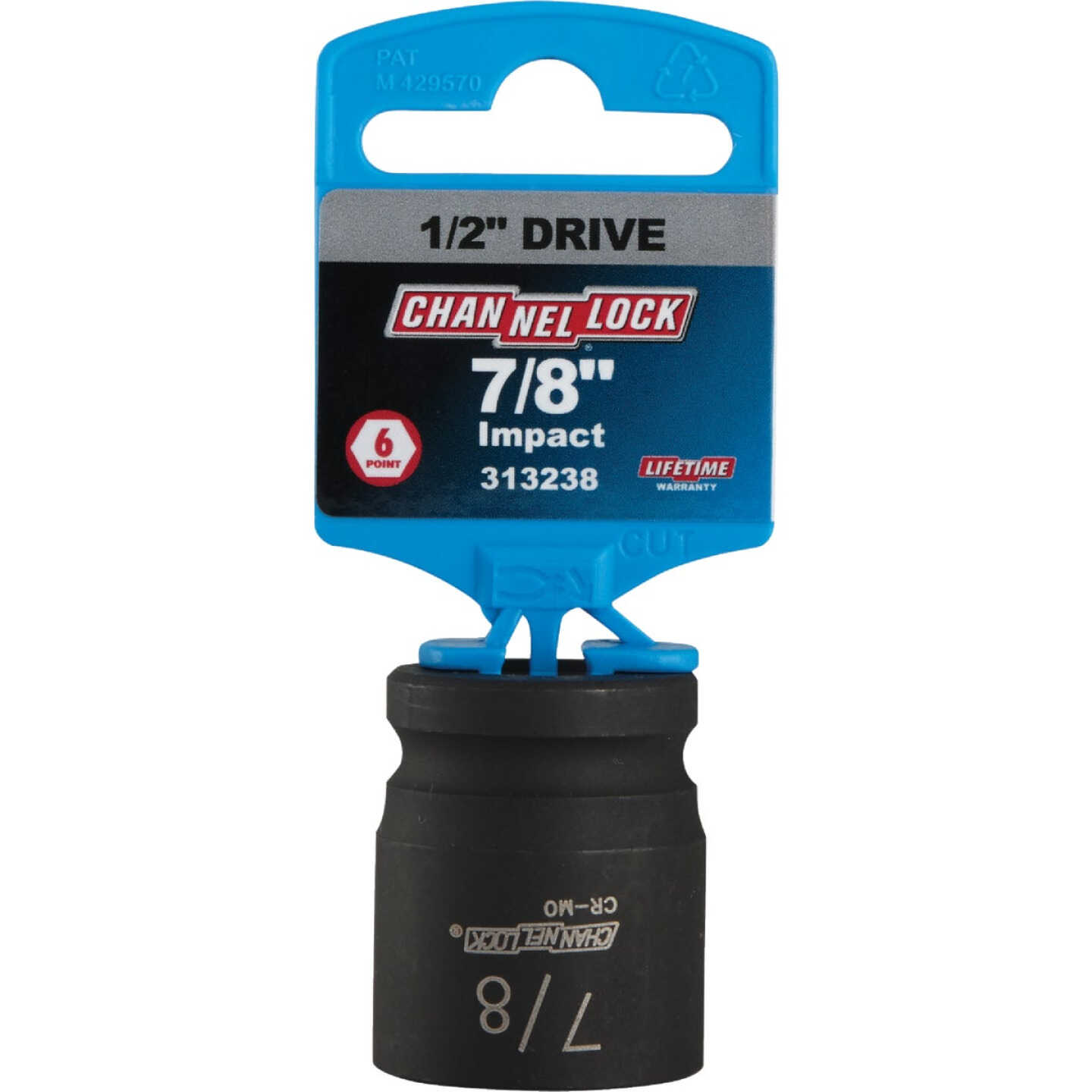 Channellock 1/2 In. Drive 7/8 In. 6-Point Shallow Standard Impact Socket Image 2