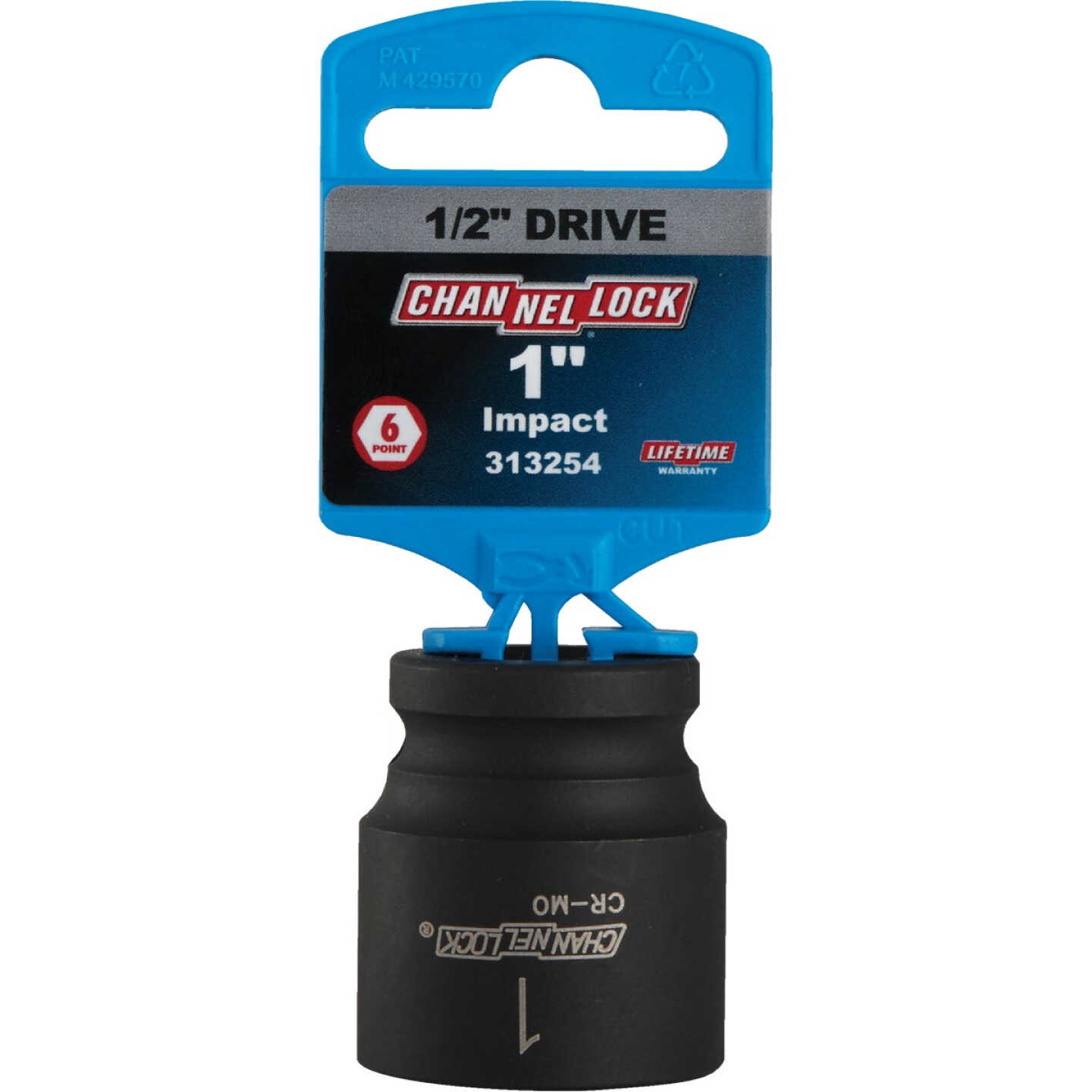 Channellock 1/2 In. Drive 1 In. 6-Point Shallow Standard Impact Socket Image 2