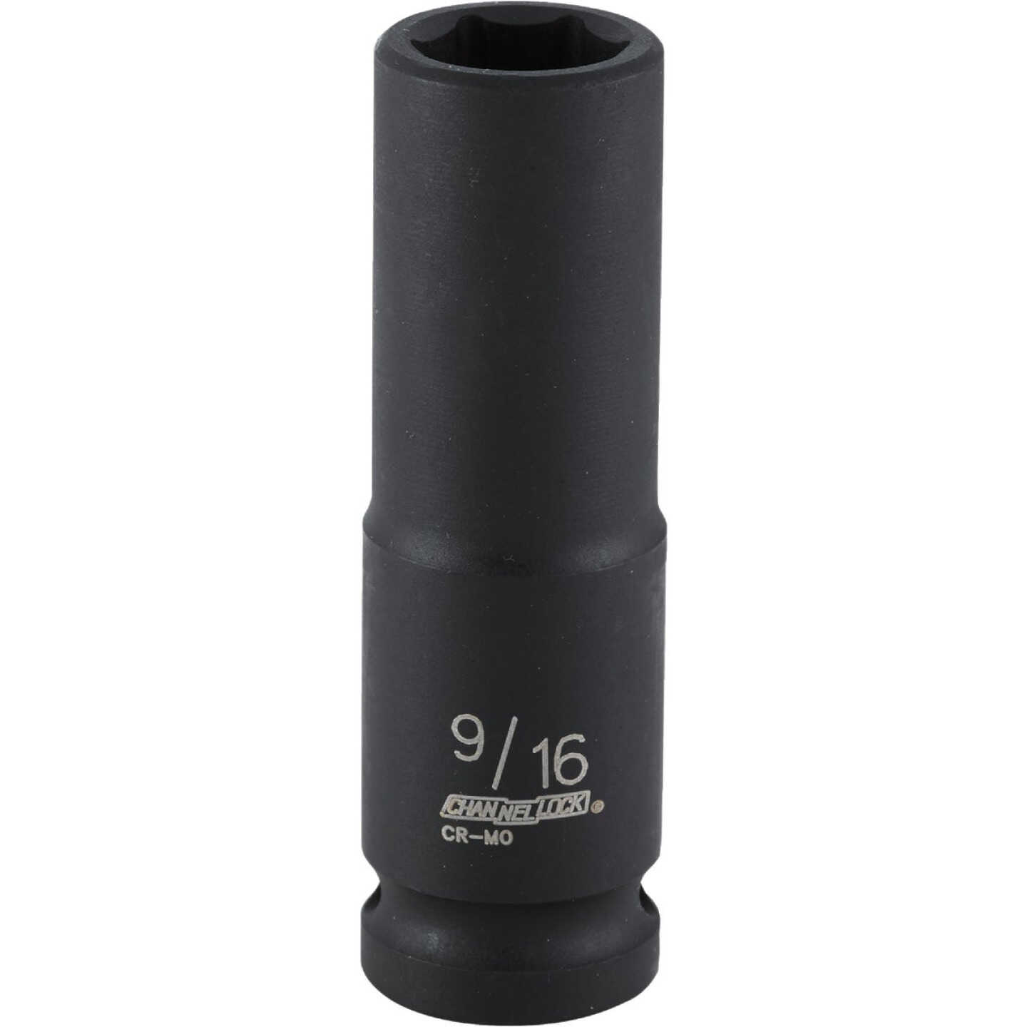 Channellock 1/2 In. Drive 9/16 In. 6-Point Deep Standard Impact Socket Image 1