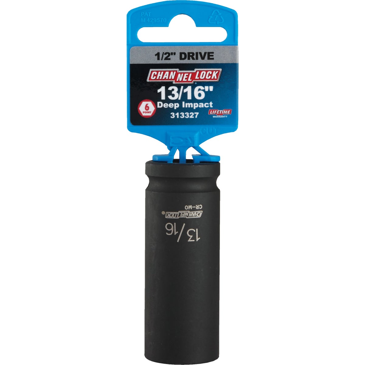 Channellock 1/2 In. Drive 13/16 In. 6-Point Deep Standard Impact Socket Image 2