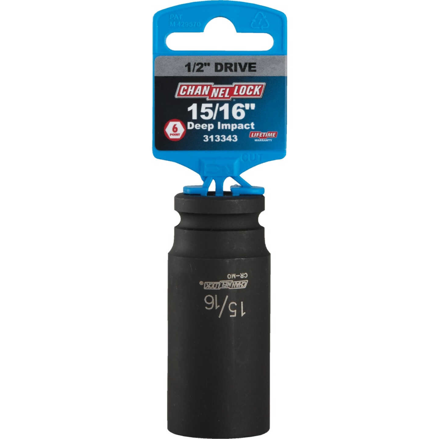 Channellock 1/2 In. Drive 15/16 In. 6-Point Deep Standard Impact Socket Image 2