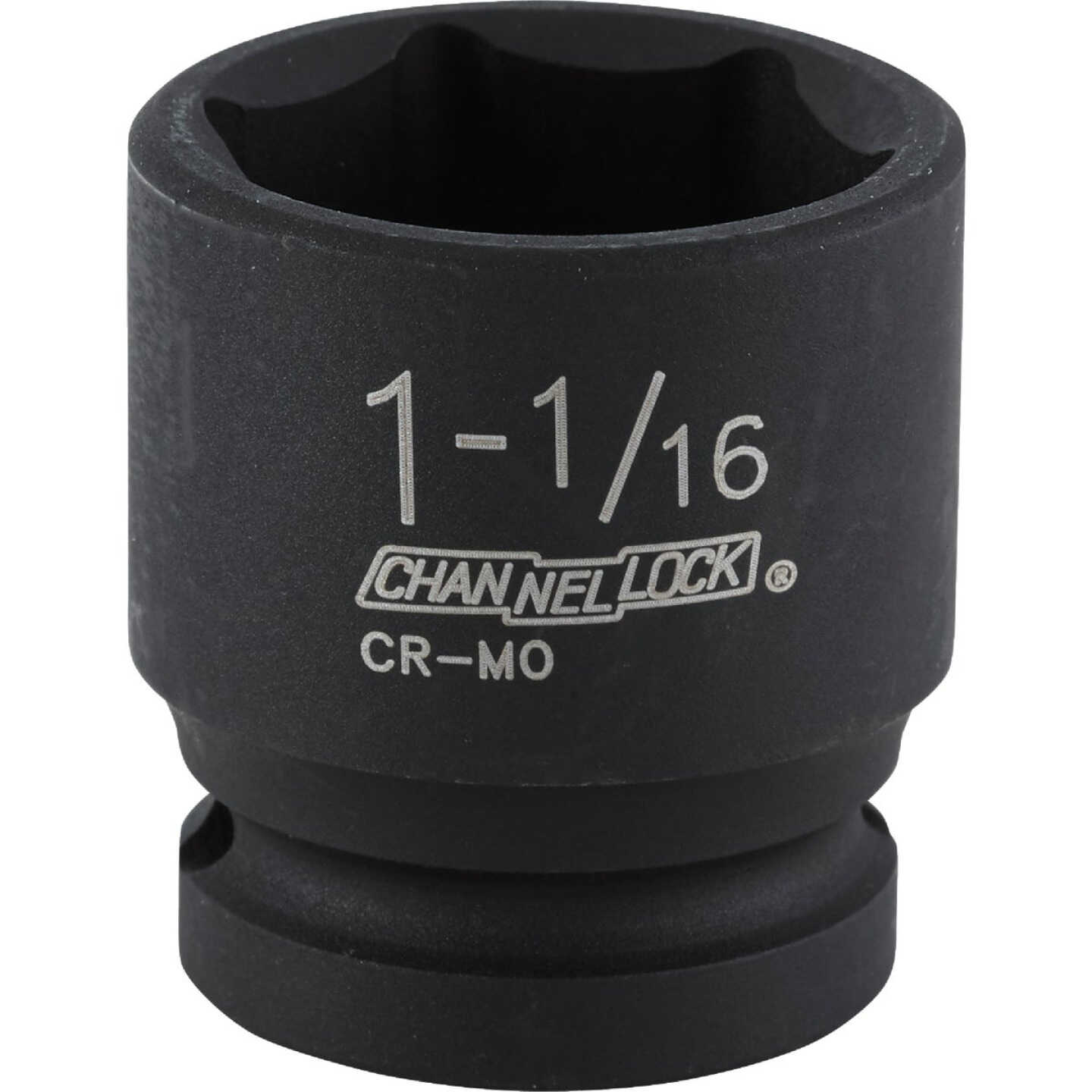 Channellock 1/2 In. Drive 1-1/16 In. 6-Point Shallow Standard Impact Socket Image 1