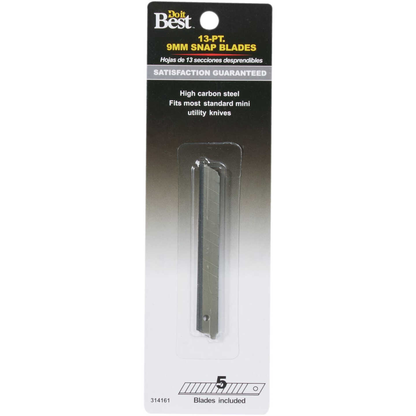 Do it Best 9 mm 13-Point Snap-Off Knife Blade (5-Pack) Image 1