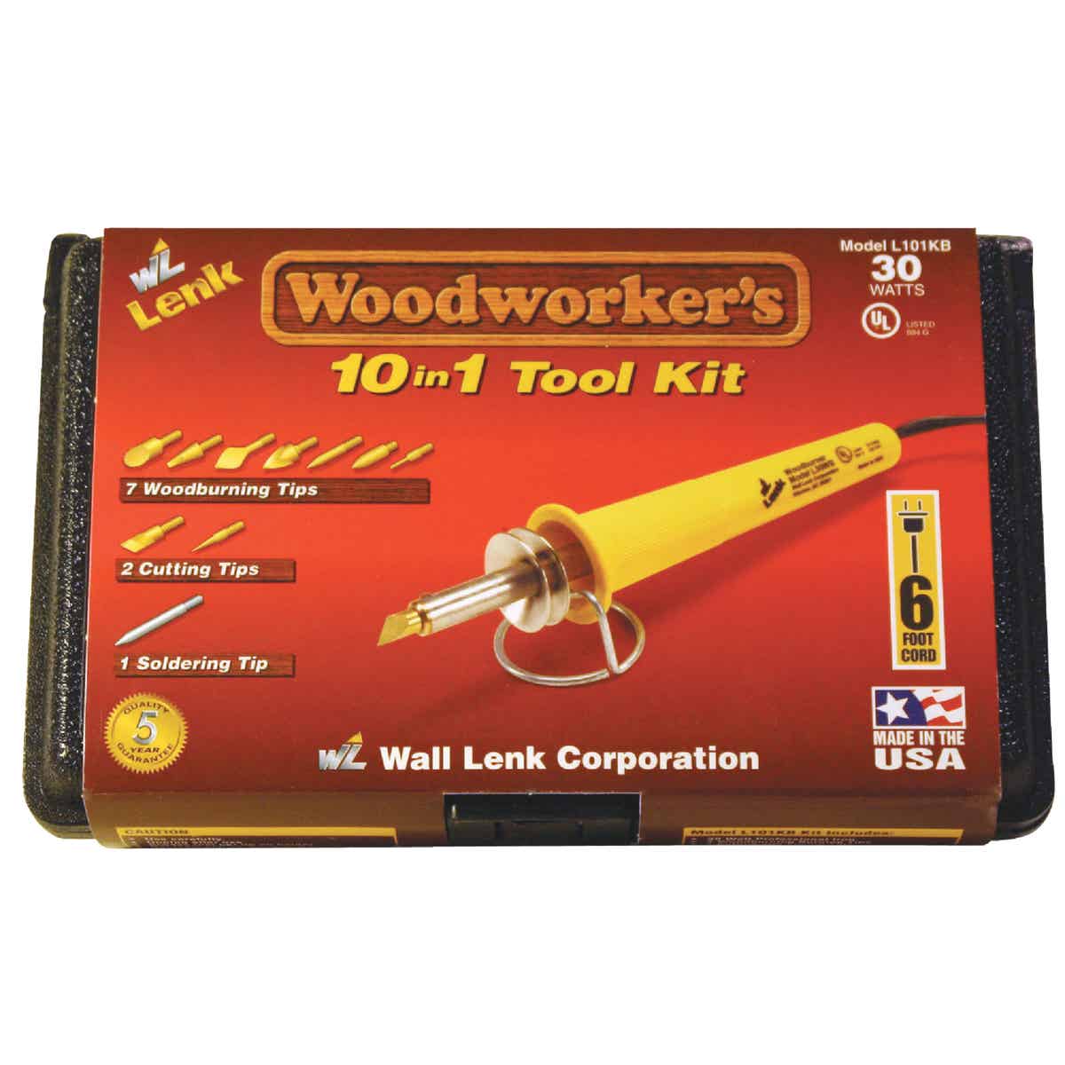 Wall Lenk Woodworker's 30W 10-in-1 Wood Burning Kit Image 4