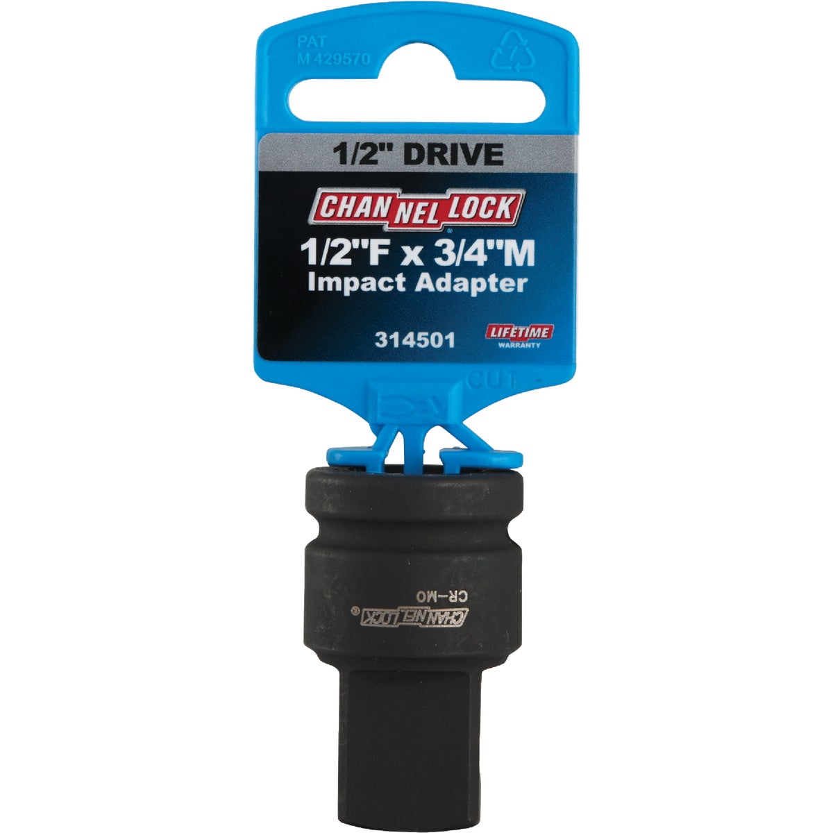 Channellock Impact 1/2 In. F x 3/4 In. M Socket Adapter Image 2