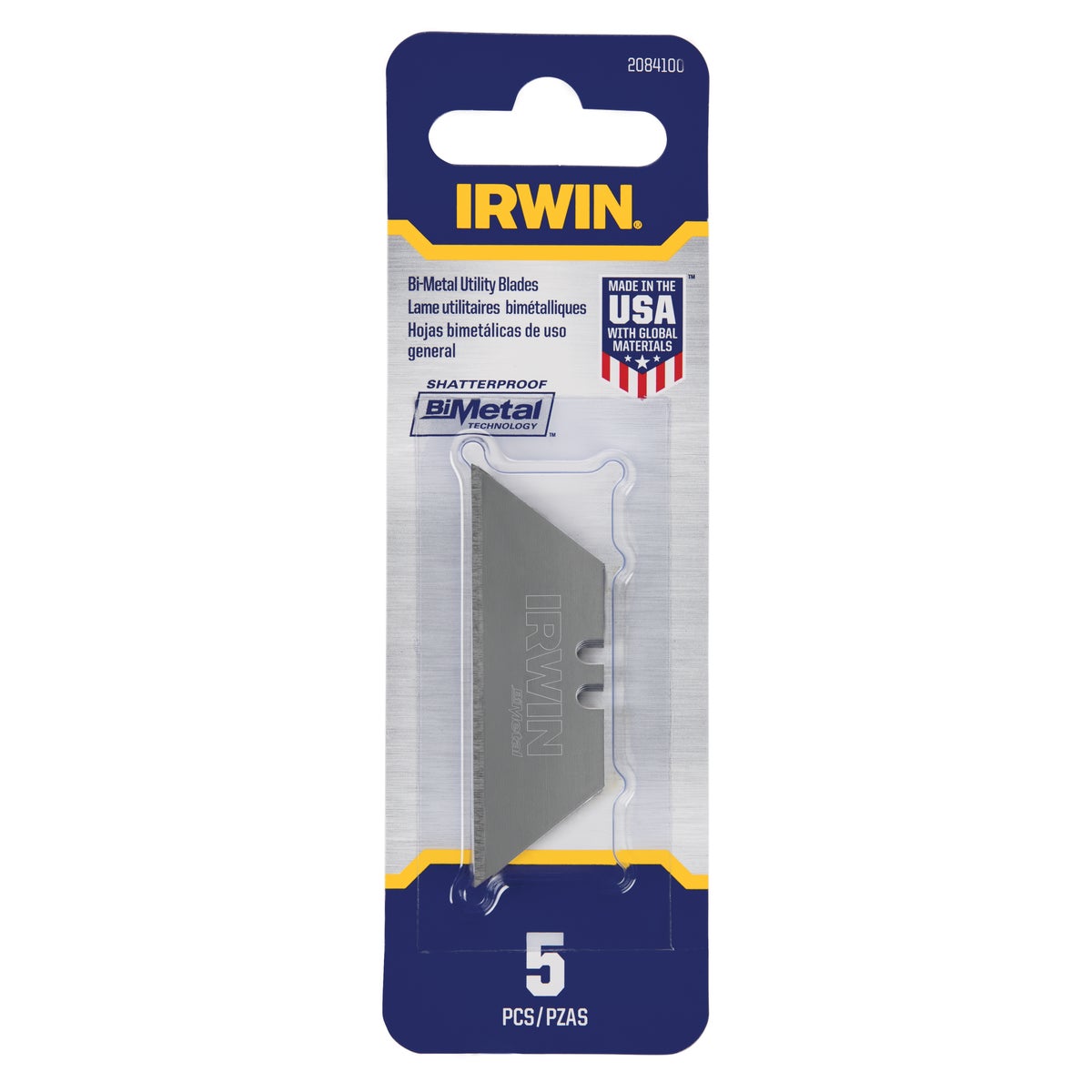 Irwin Blue Blade 2-Point 2-3/8 In. Utility Knife Blade (5-Pack) Image 2