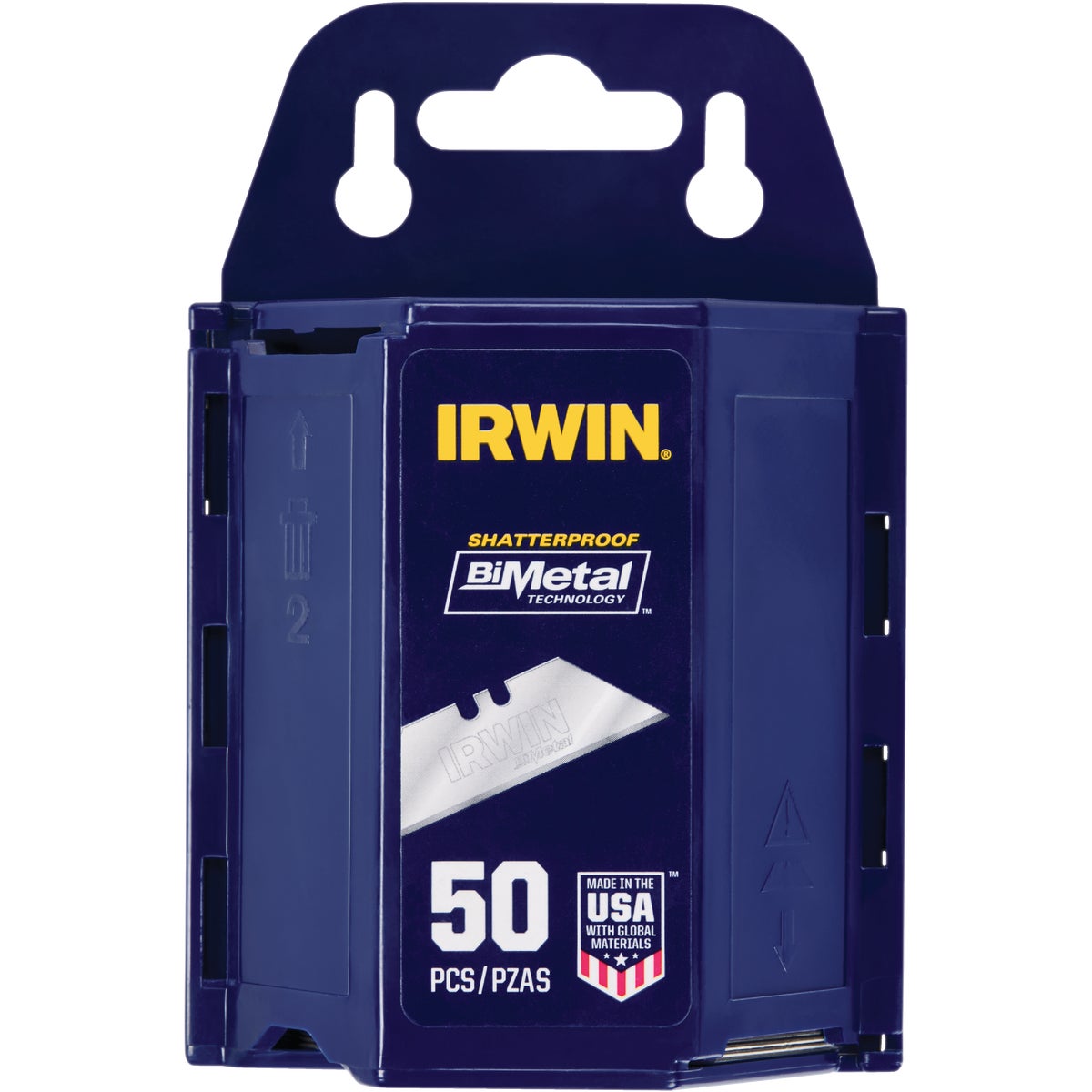 Irwin Blue Blade 2-Point 2-3/8 In. Utility Knife Blade (50-Pack) Image 1