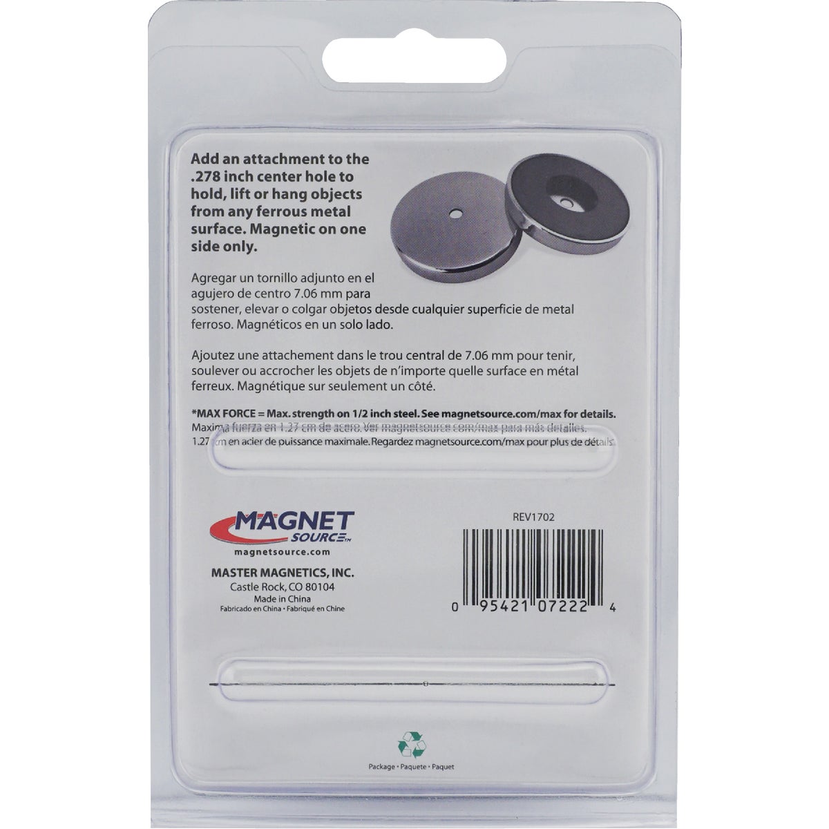 Master Magnetics 2-5/8 in. 65 Lb. Magnetic Base Image 7