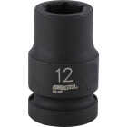 Channellock 1/2 In. Drive 12 mm 6-Point Shallow Metric Impact Socket Image 1