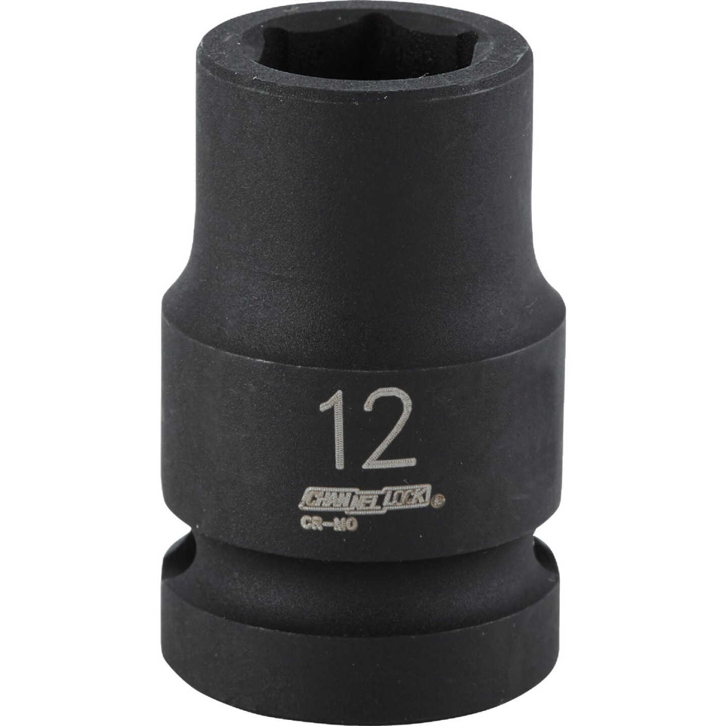 Channellock 1/2 In. Drive 12 mm 6-Point Shallow Metric Impact Socket Image 1