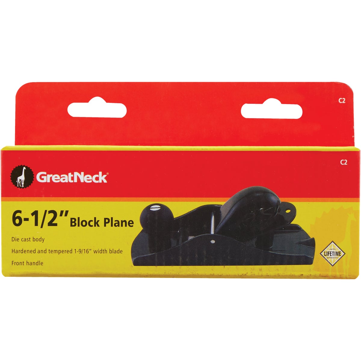 Great Neck 6-1/2 In. Block Plane with 1-9/16 In. Cutter Image 2