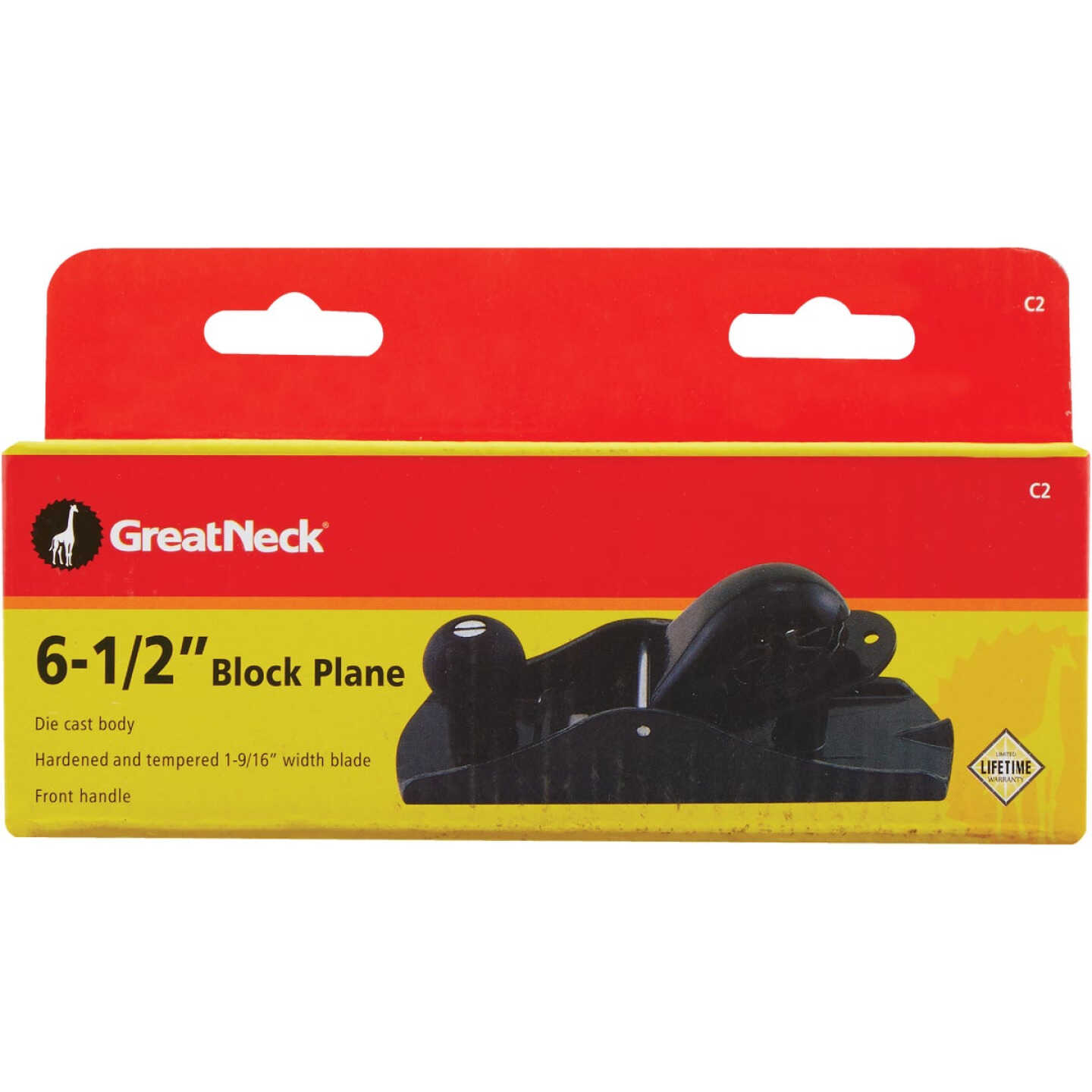 Great Neck 6-1/2 In. Block Plane with 1-9/16 In. Cutter Image 2