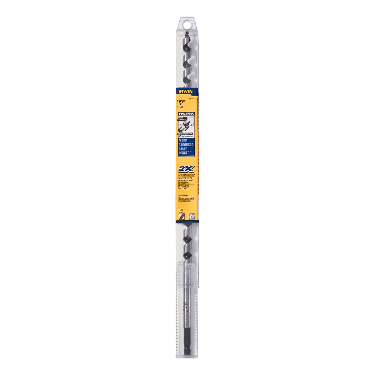 Irwin WeldTec 1/2 In. x 17 In. Quick Change Ship Auger Bit Image 5
