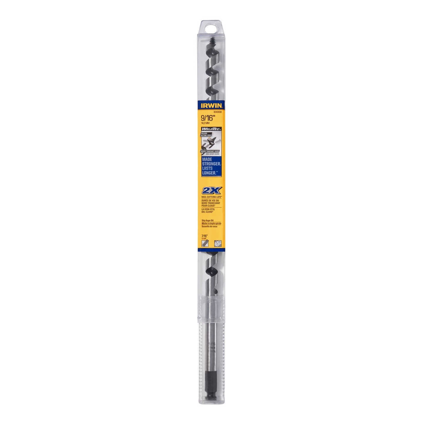 Irwin WeldTec 9/16 In. x 17 In. Quick Change Ship Auger Bit Image 5