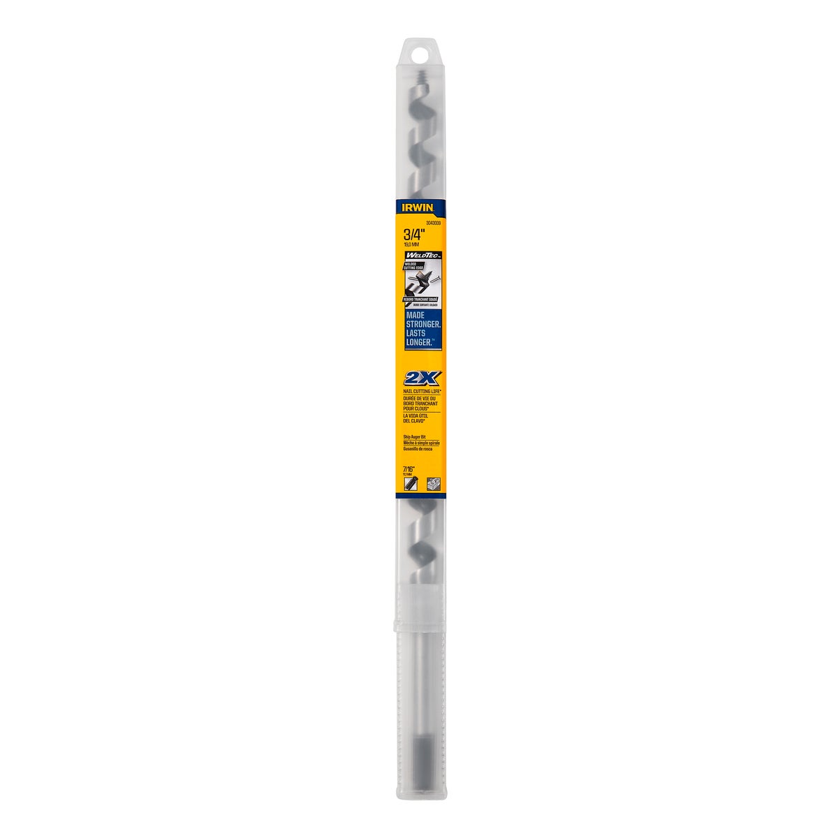 Irwin WeldTec 3/4 In. x 17 In. Quick Change Ship Auger Bit Image 2