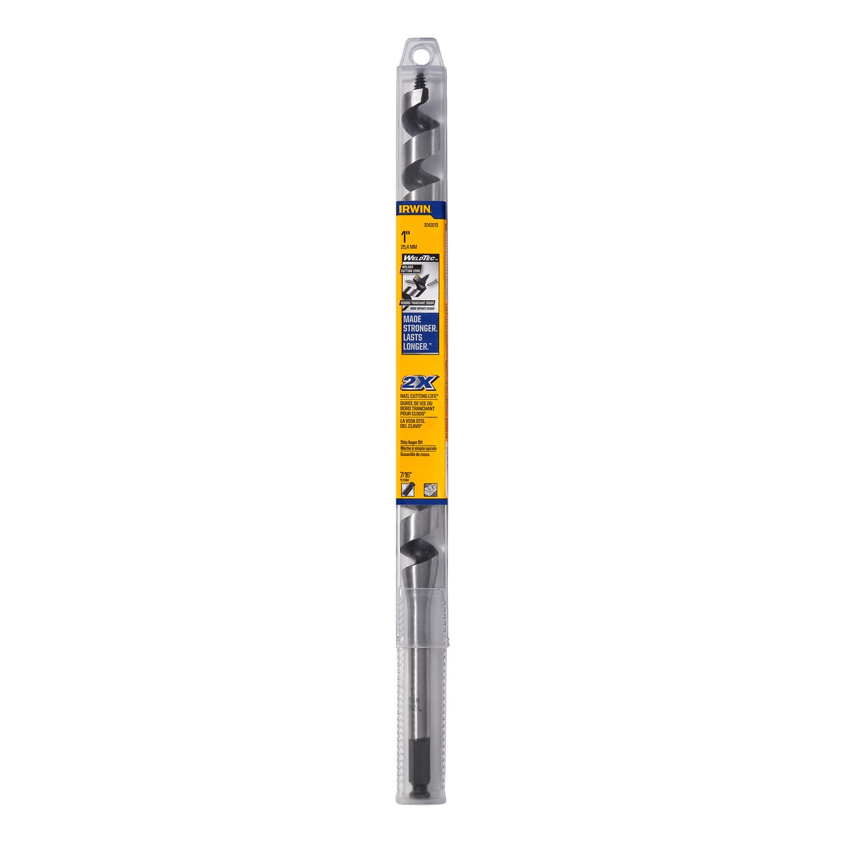 Irwin WeldTec 1 In. x 17 In. Quick Change Ship Auger Bit Image 5