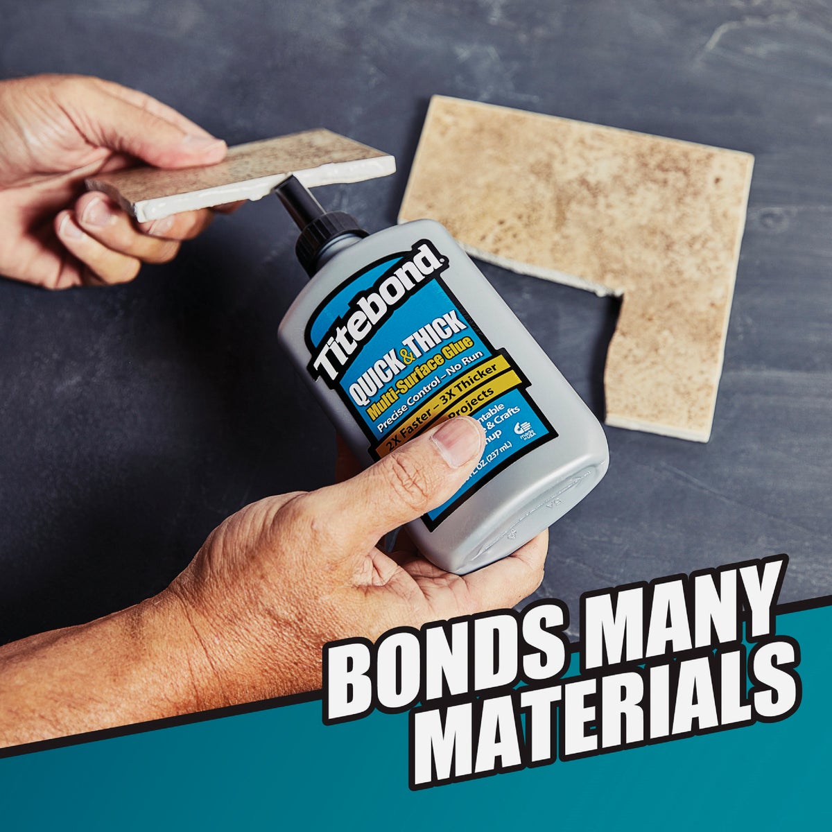 Titebond 8 Oz. Quick & Thick Multi-Surface Wood Glue Image 4