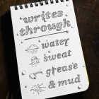 Rite in the Rain Weatherproof Orange Clicker Pen, Black Ink Image 3