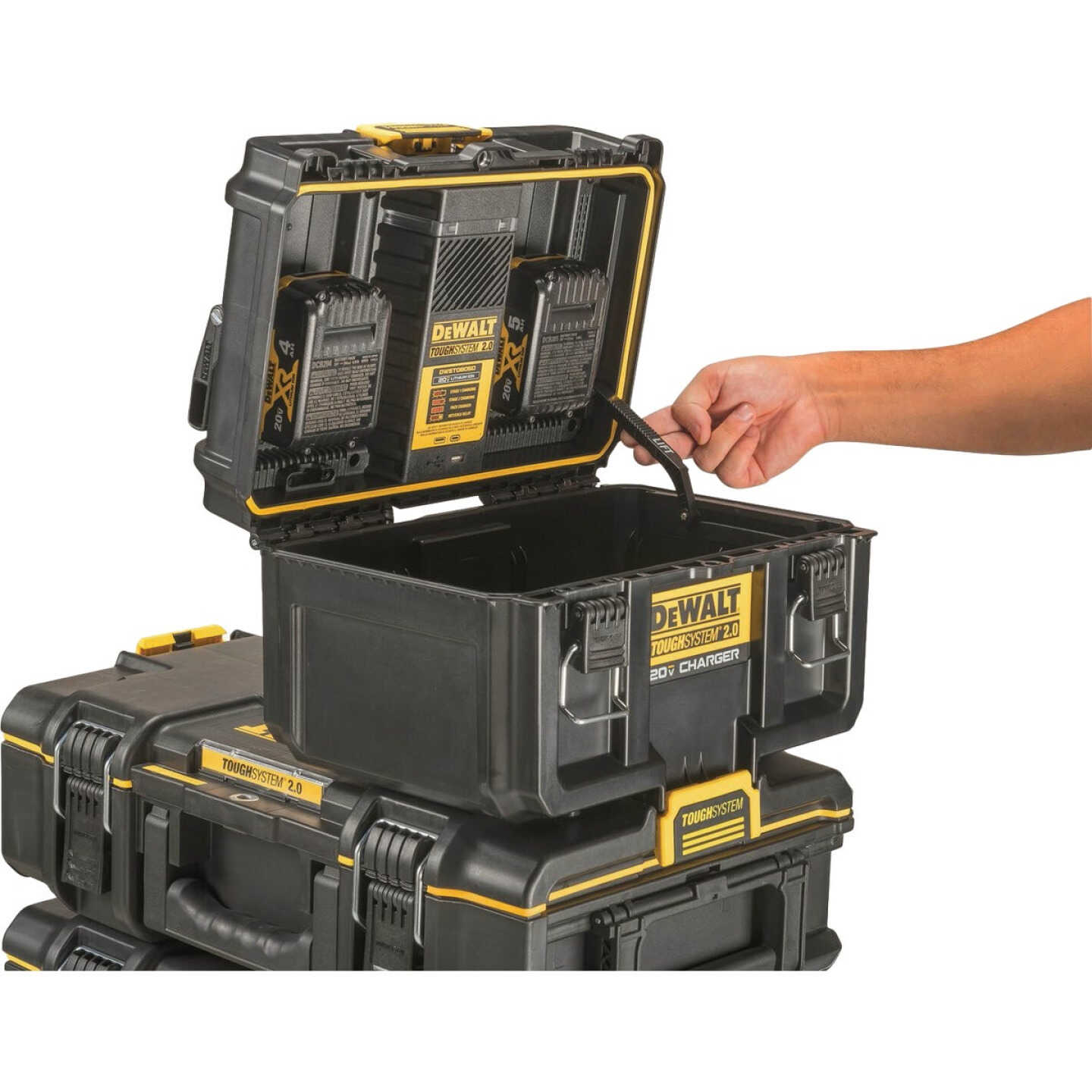 DEWALT ToughSystem 2.0 20V Lithium-Ion Battery Dual Port Charger Box Image 7