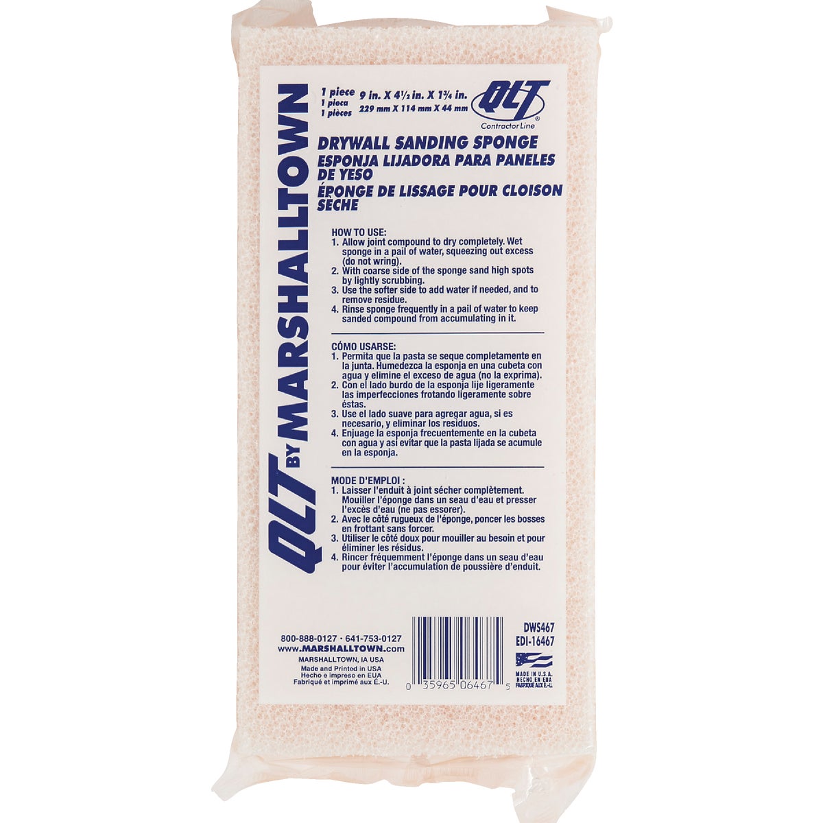 Marshalltown QLT Drywall Sponge