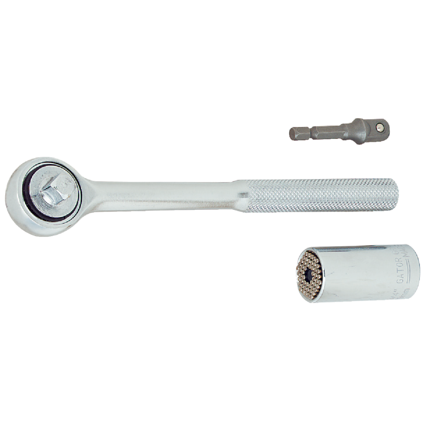 Gator Grip Universal 3/8 In. Drive Ratchet & Socket Set (3-Piece) Image 1
