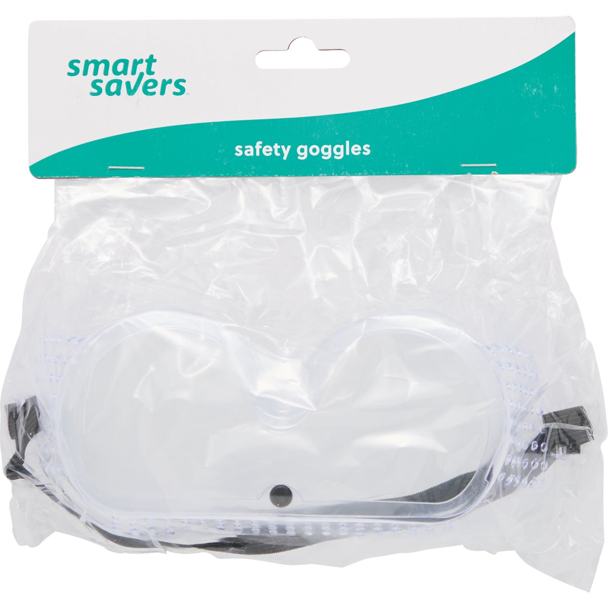 Smart Savers Clear Frame Safety Goggles with Anti-Fog Clear Lenses