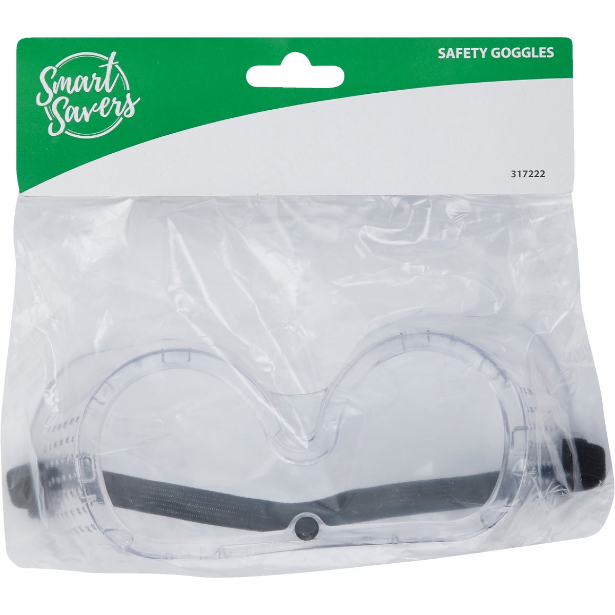 Smart Savers Clear Frame Safety Goggles with Anti-Fog Clear Lenses Image 2
