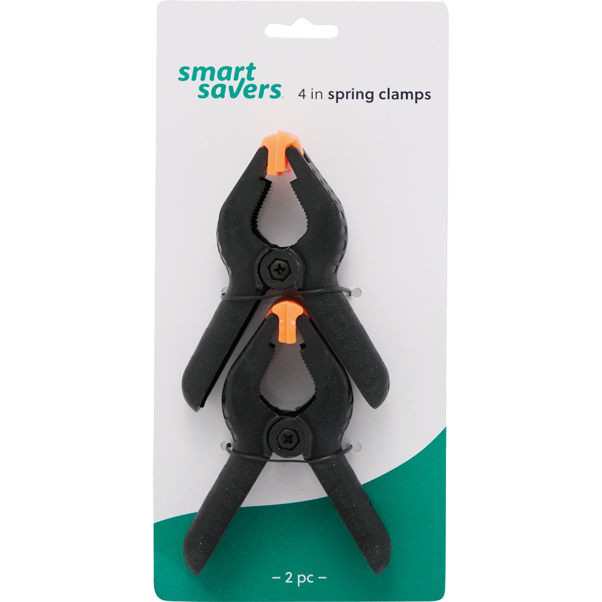 Smart Savers 4 In. Plastic Spring Clamp Set (2-Piece)