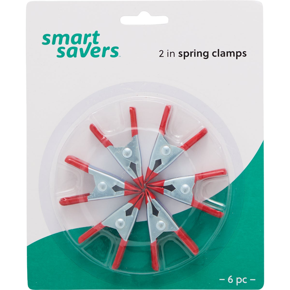 Smart Savers 2 In. Metal Spring Clamp Set (6-Piece)