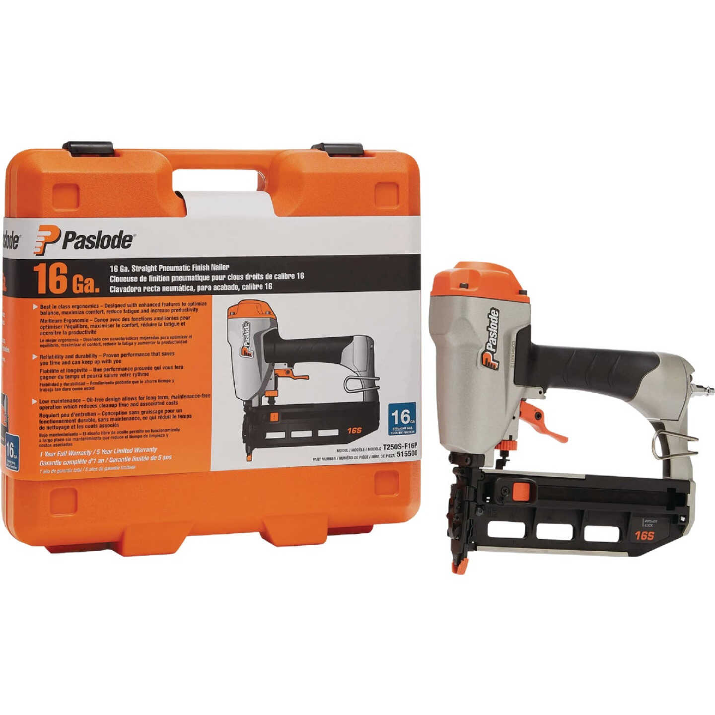 Paslode 16-Gauge 2-1/2 In. Straight Pneumatic Finish Nailer Image 4