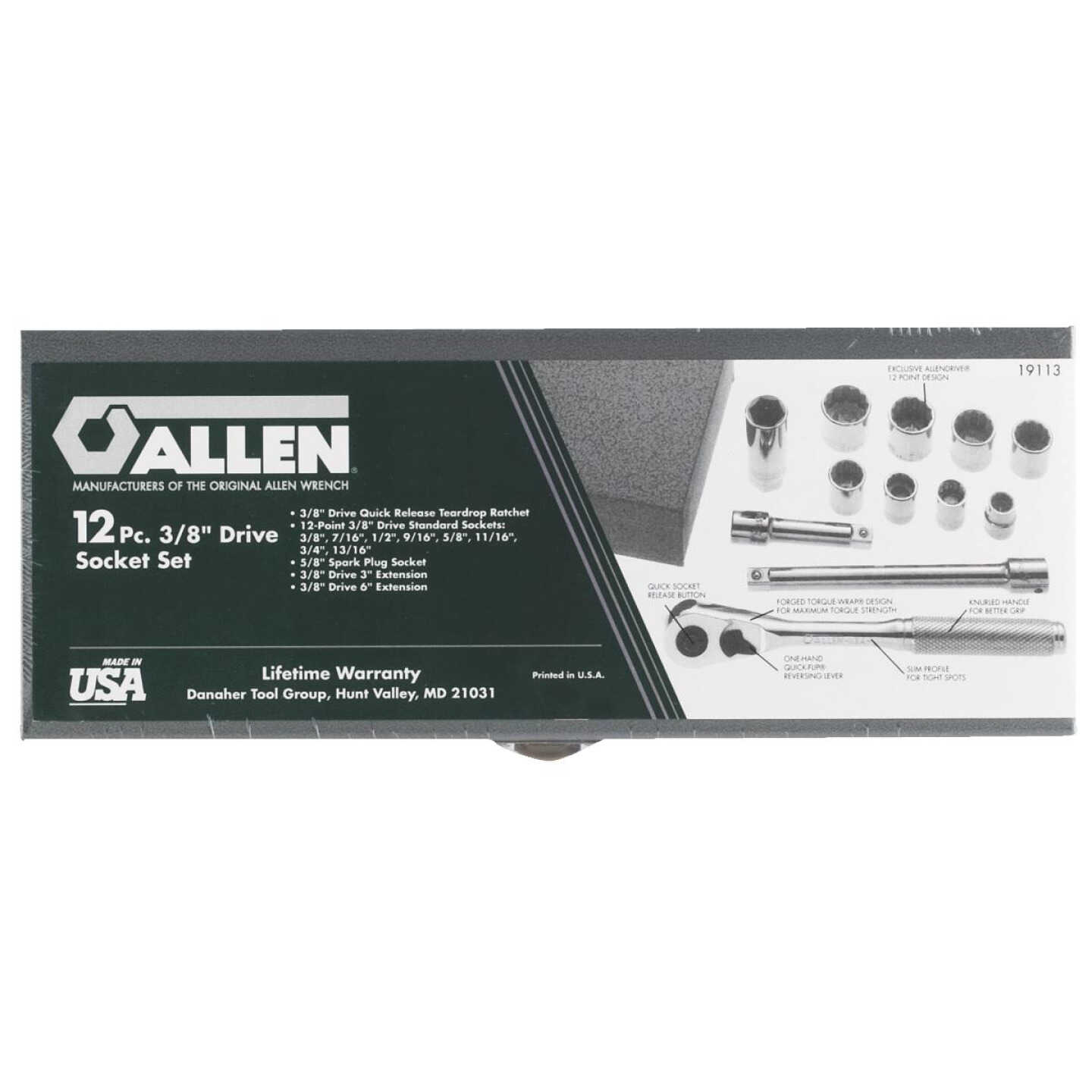 12PC 3/8" SOCKET SET Image 2