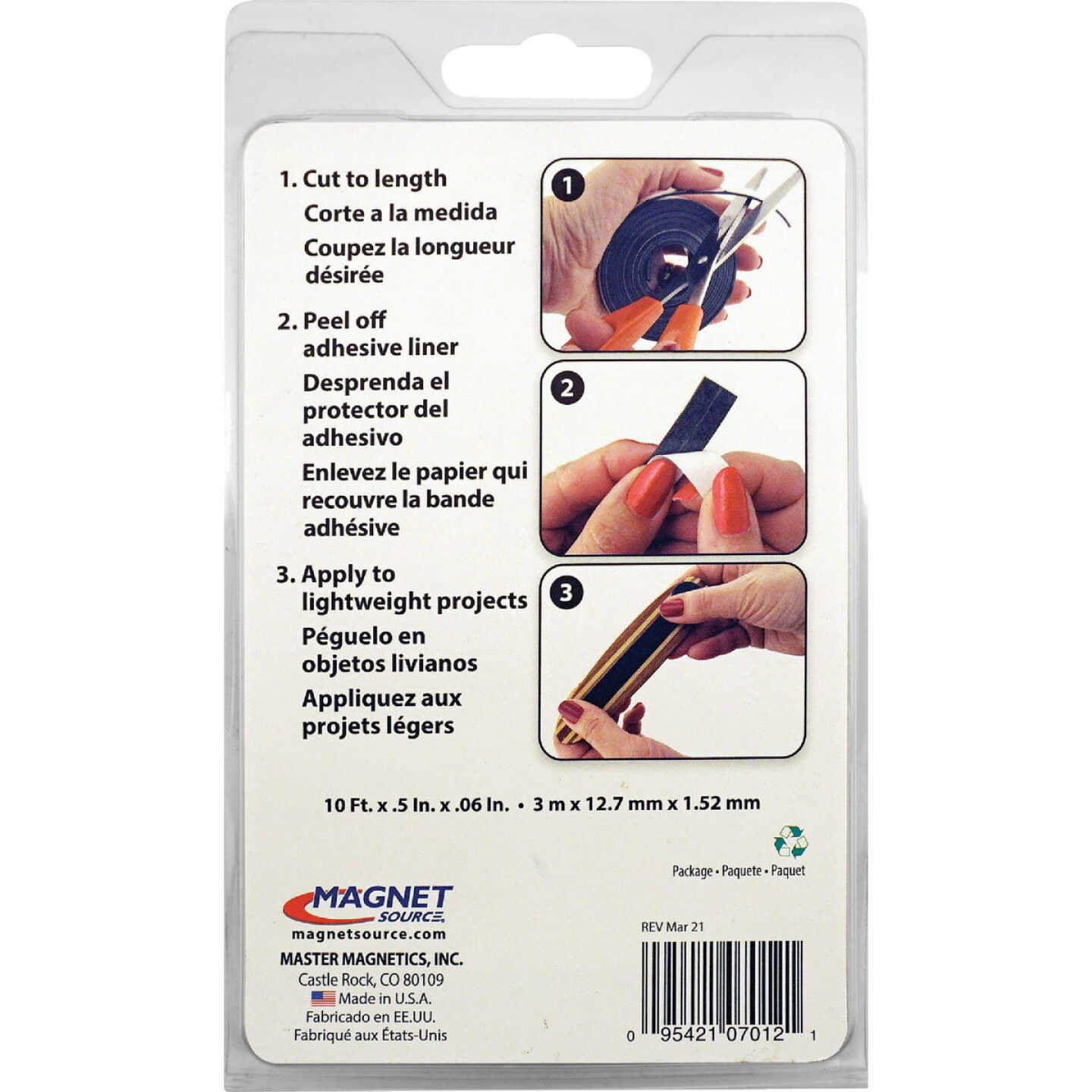 Master Magnetics 10 Ft. x 1/2 in. Magnetic Tape Image 7