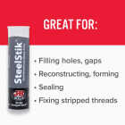 J-B Weld SteelStik 2 Oz. Gray Epoxy Putty Image 2