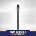 Irwin 1/4 In. x 6-1/4 In. Carbide Glass & Tile Drill Bit Image 4