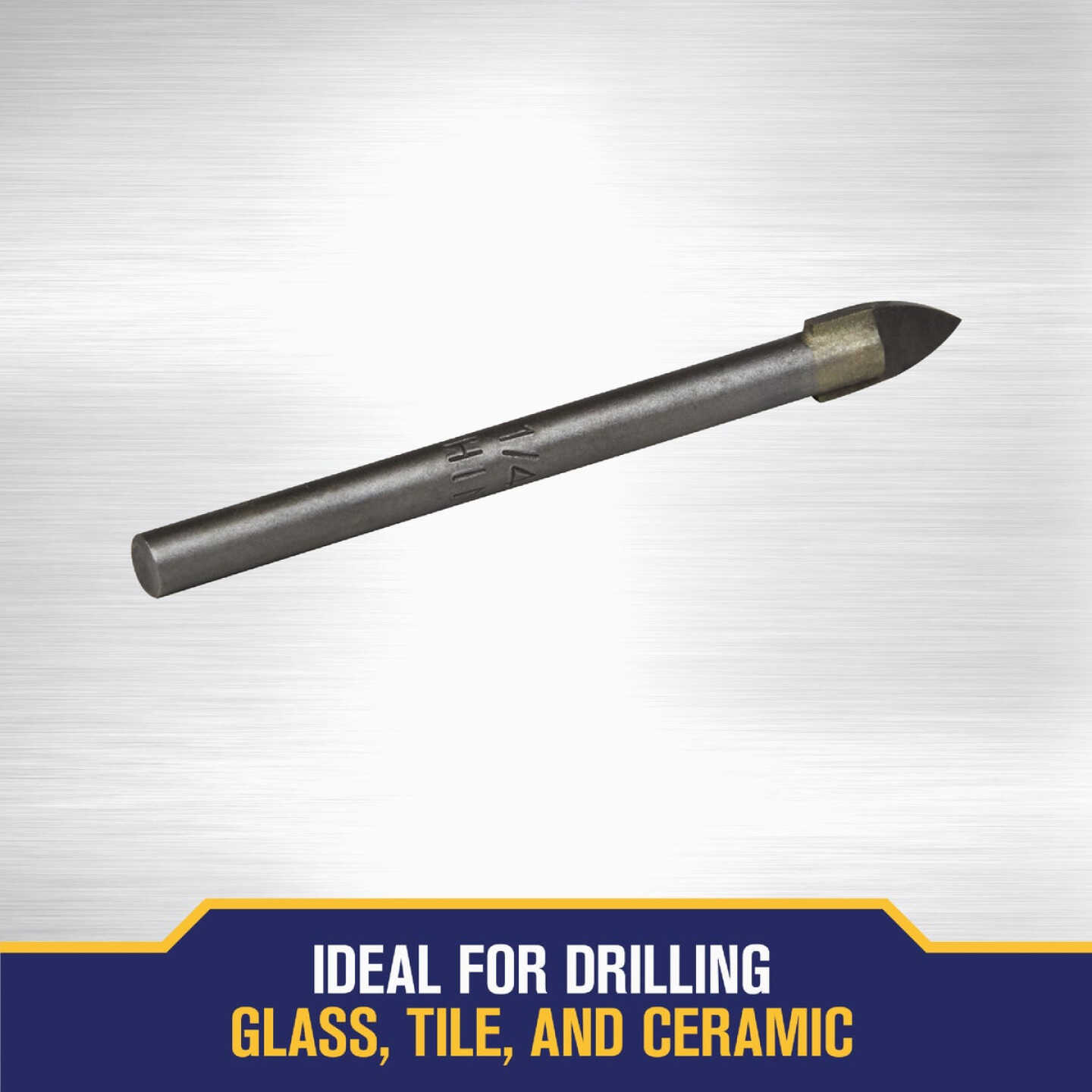 Irwin 1/4 In. x 6-1/4 In. Carbide Glass & Tile Drill Bit Image 3