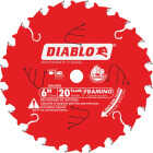 Diablo 6 In. 20-Tooth Framing Circular Saw Blade Image 1