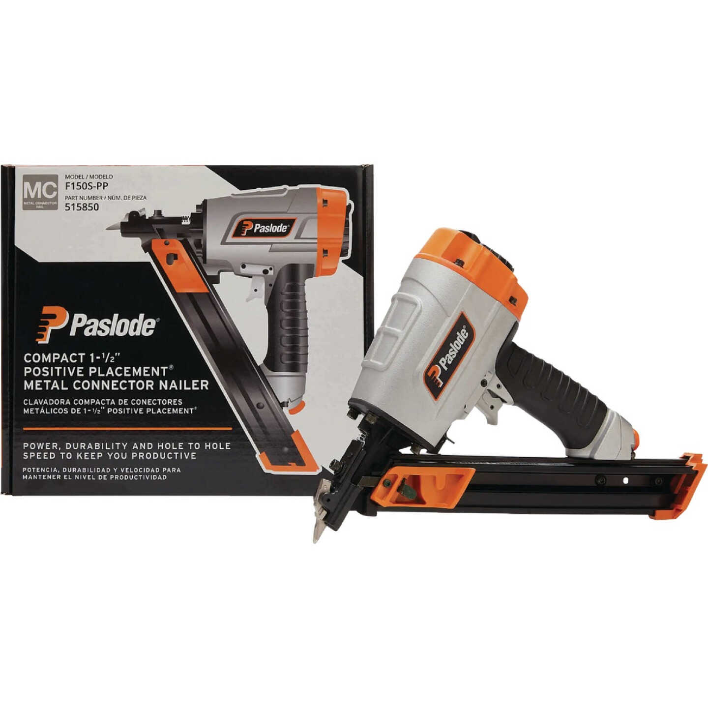Paslode 30 Degree 1-1/2 In. Pneumatic Positive Placement Metal Connector Nailer Image 3
