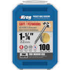 Kreg #8 x 1-1/4 In. Square Coarse Thread Maxi-Loc Head Zinc Pocket-Hole Screw (100 Ct.) Image 4