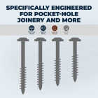 Kreg #8 x 1-1/4 In. Square Coarse Thread Maxi-Loc Head Zinc Pocket-Hole Screw (1200 Ct.) Image 2