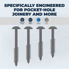Kreg #7 x 1-1/2 In. Square Fine Thread Maxi-Loc Head Zinc Pocket-Hole Screw (100 Ct.) Image 2
