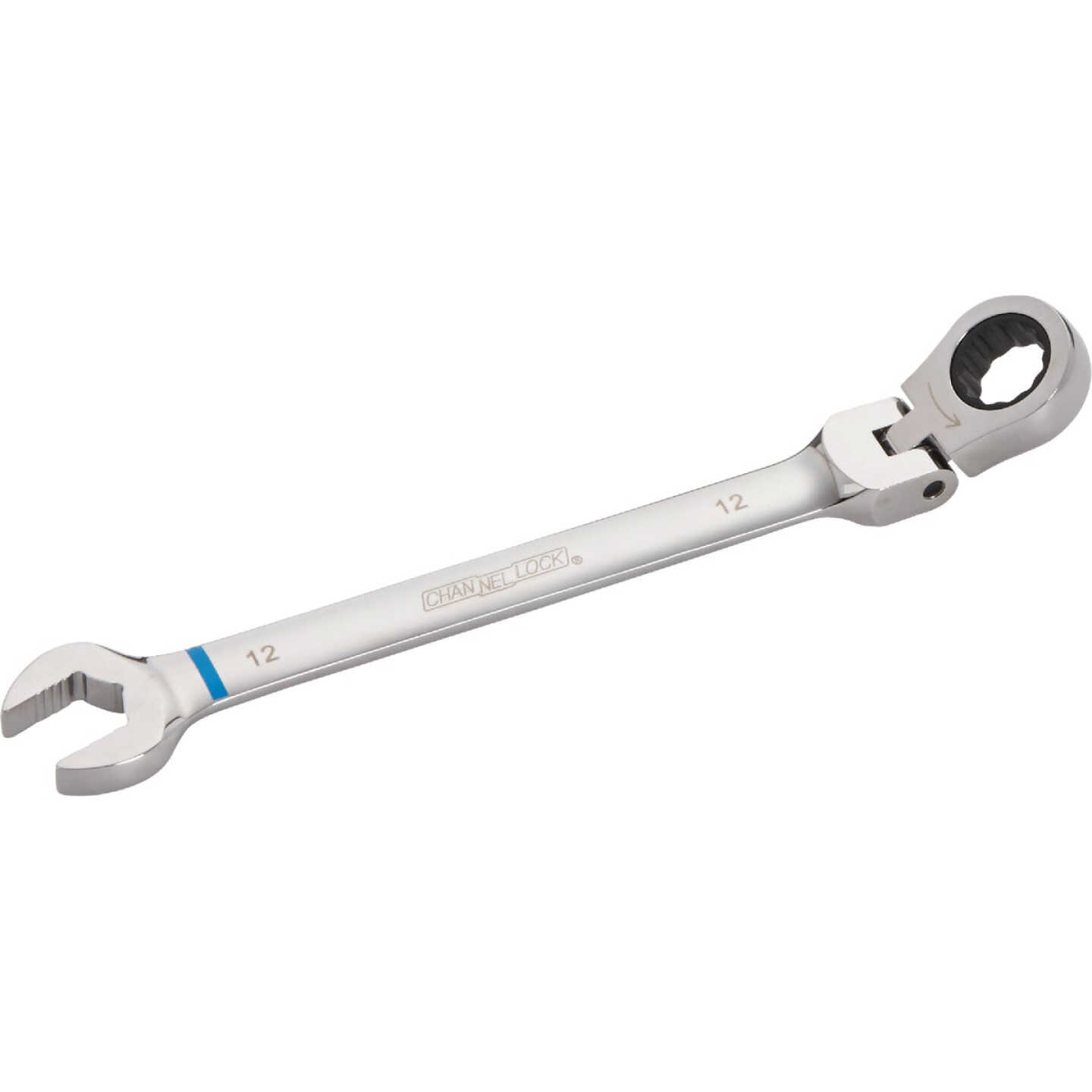 Channellock Metric 12 mm 12-Point Ratcheting Flex-Head Wrench Image 1